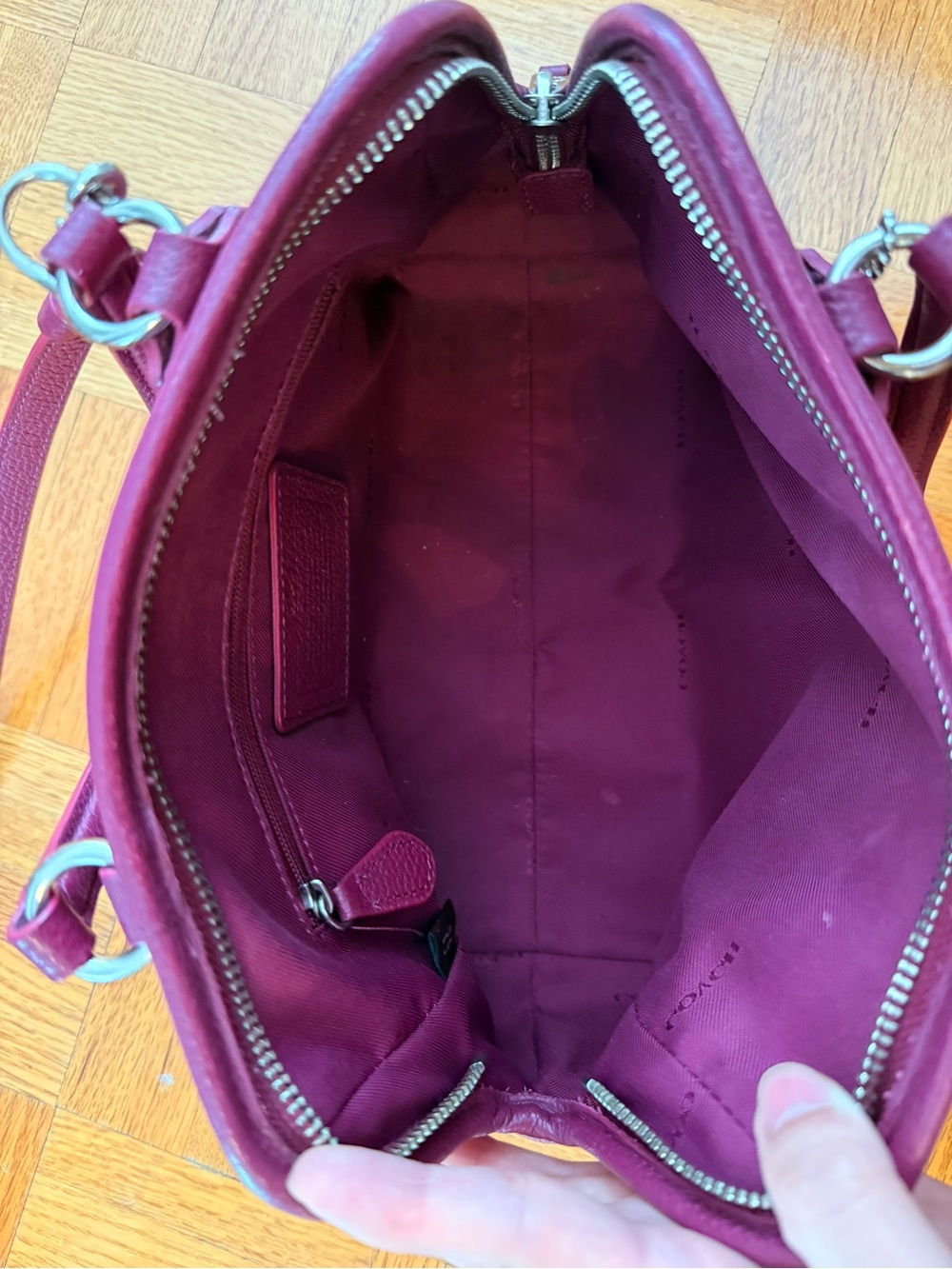 Coach Fucsia Magenta Mini Nolita Satchel - Picture 4 of 4